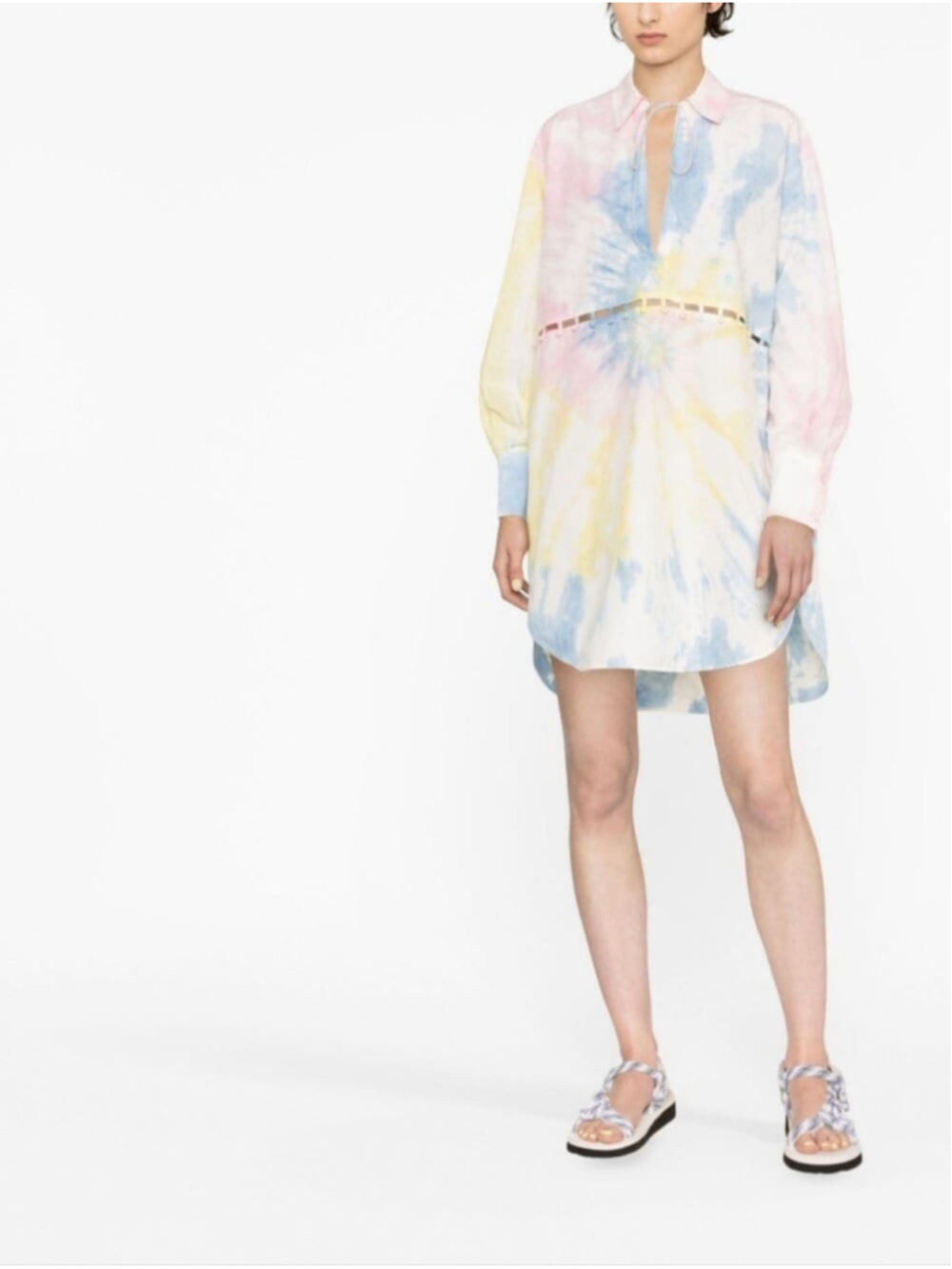 Palm Angels Tie-Dye Shirt Dress Size S(40) BNWT
